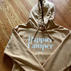 Wondery golden yellow Happier Camper Hooded Sweatshirt